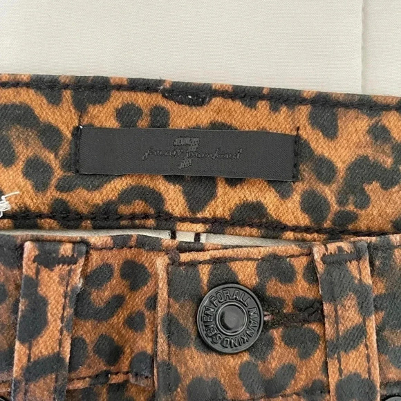 7 for all Mankind coated leopard bootcut denim - Picture 6 of 13